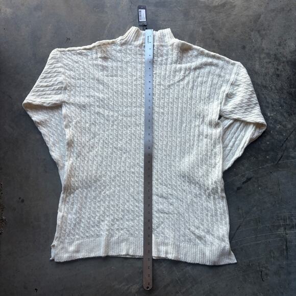 PrettyLittleThing Cable Knitted Sweater Jumper Dress Women's M Cream Long Sleeve - Picture 12 of 13